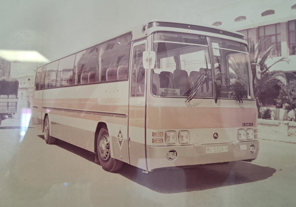 Inicios de Autocares TXR en 1970 en Cehegín (Murcia)